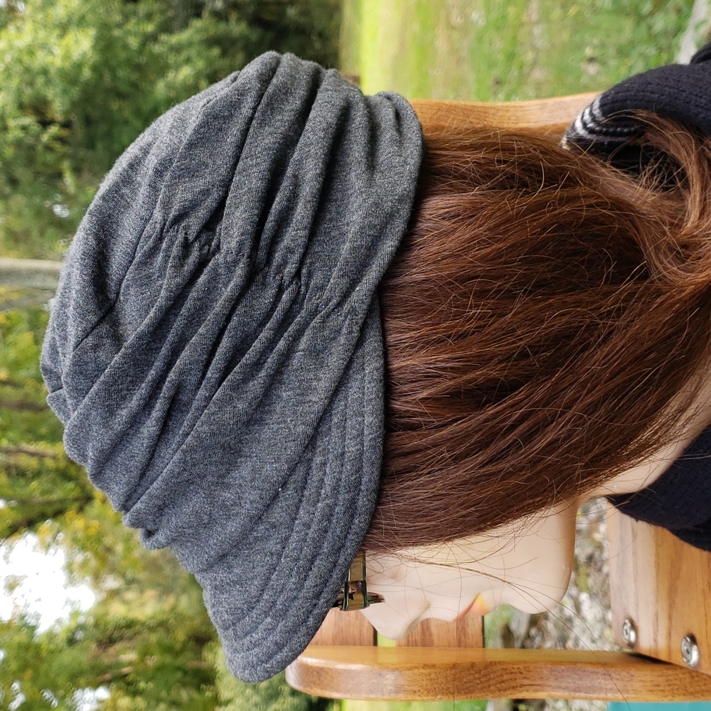 Gray Rhinestone Embellished Cap - Picture 3 of 4